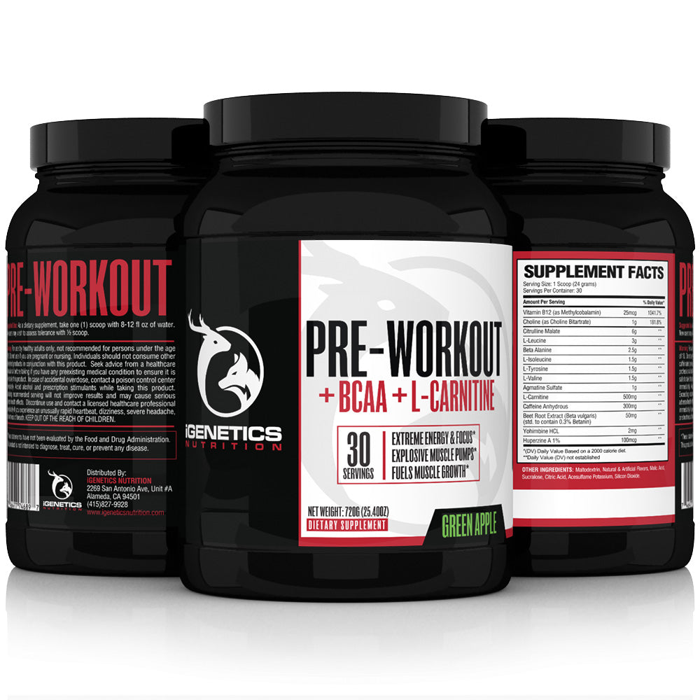 Pre-Workout+BCAA+L-Carnitine iGenetics Nutrition Pre-Workout+BCAA+L-Carnitine iGenetics Nutrition